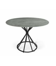 Стол Sheffilton SHT-TU4-1/TT21-6 100/75 керамика  чёрный муар/гранитно-серый