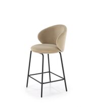 Стул барный HALMAR H121 бежевый/черный