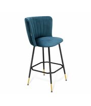 Стул барный Sheffilton SHT-ST36-1/S131 артикул СТ-534 тихий океан/черный муар/золото