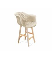 Стул полубарный Sheffilton SHT-ST31-C2/S65-1 кремовый/прозрачный лак