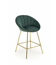 Стул барный HALMAR H112 темно-зеленый/золотой