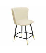 Стул полубарный Sheffilton SHT-ST36/S148-1 бежевый/черный муар/золотой