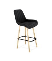 Стул барный Sheffilton SHT-ST37/S94 ночное затмение/прозрачный лак/черный муар