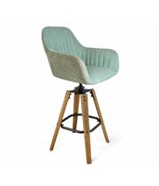 Стул барный Sheffilton SHT-ST38-3/S93 вечерняя заря/браш.коричн. /черный муар