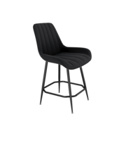 Стул полубарный Sheffilton SHT-ST37/S148-1 ночное затмение/черный муар