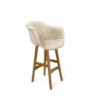 Стул барный Sheffilton SHT-ST31-C4/S65 кремовый /светлый орех