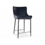 Стул барный SIGNAL COLIN B H-2 Velvet Bluvel 19 черный/черный