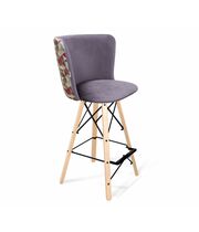 Стул барный Sheffilton SHT-ST36-4/S80 сумеречная орхидея/прозрачный лак/черный