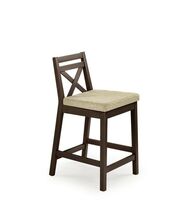 Стул барный HALMAR BORYS LOW темный орех