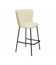 Стул барный Sheffilton SHT-ST36/S29P бежевый/черный муар