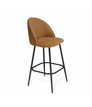 Стул барный Sheffilton SHT-ST35/S131 артикул СТ-560 горчичный/черный муар