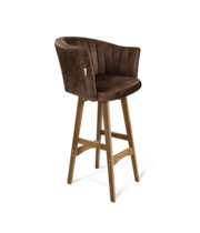 Стул барный Sheffilton SHT-ST42-1/S65 кофейный трюфель/дуб коричневый брашированный