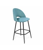 Стул барный Sheffilton SHT-ST34-1/S131 артикул СТ-519 голубая пастель/черный муар