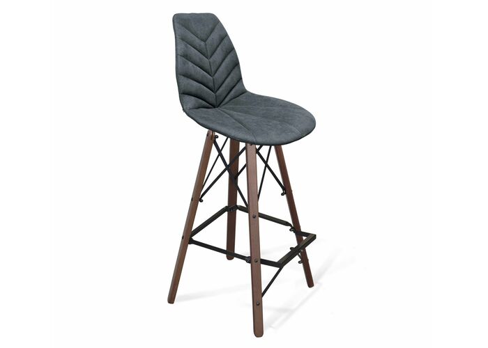 Стул барный Sheffilton SHT-ST29-C4/S80 графит/тёмный орех