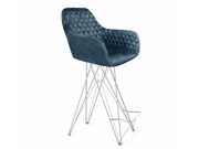 Стул барный Sheffilton SHT-ST38/S66 синий пеп..