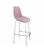 Стул барный Sheffilton SHT-ST29-C22/S29 розовый зефир/хром лак