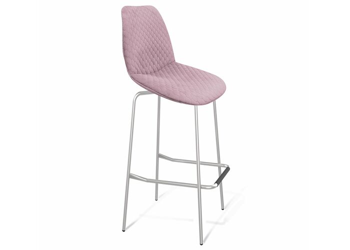 Стул барный Sheffilton SHT-ST29-C22/S29 розовый зефир/хром лак