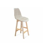 Стул полубарный Sheffilton SHT-ST29-С/S65-1 жемчужный/прозрачный лак