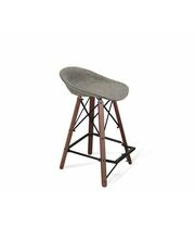 Стул полубарный Sheffilton SHT-ST19-SF1/S80-1 артикул СТ-402 коричневый сахар/темный орех