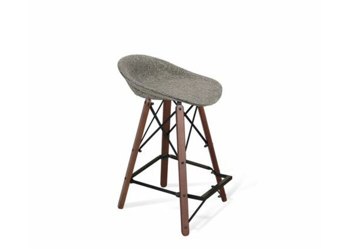 Стул полубарный Sheffilton SHT-ST19-SF1/S80-1 артикул СТ-402 коричневый сахар/темный орех