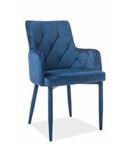 Стул SIGNAL RICARDO Velvet Bluvel 86 темно-синий/темно-синий