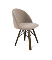 Стул Sheffilton SHT-ST35/S70 латте/темный орех/черный