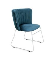 Стул Sheffilton SHT-ST36-1/S167 тихий океан/хром лак