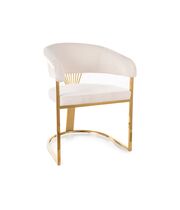 Стул SIGNAL CROWN Velvet Bluvel 22 светло-бежевый/золотой