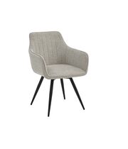 Стул SIGNAL BALLO Brego 31 светло-бежевый/черный, поворотный