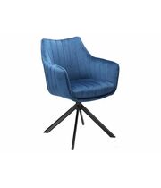 Стул SIGNAL AZALIA Velvet Bluvel 86 темно-синий/черный