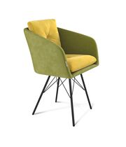 Стул Sheffilton SHT-ST43-2/S37 фисташковый десерт/черный муар