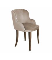 Стул Sheffilton SHT-ST39/S122 латте/темный орех/черный муар