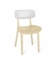 Стул Sheffilton SHT-S85 артикул СТ-85 белый/бежевый/бежевый