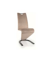 Стул SIGNAL H090 Velvet Bluvel 40 темно-бежевый/черный