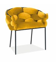 Стул SIGNAL NORTE Velvet Bluvel 68 карри/черный мат