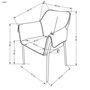 Стул HALMAR K522 серый/черный