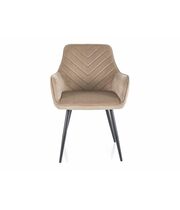 Стул SIGNAL FIG Velvet Bluvel 28 бежевый/черный
