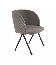 Стул Sheffilton SHT-ST33-4/S186 кофе мокко/черный муар