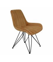 Стул Sheffilton SHT-ST37/S113 горчичный/черный муар