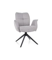 Стул SIGNAL WING Brego 02 светло-серый/черный, поворотный