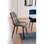Стул SIGNAL CHIC Velvet Bluvel 86 синий/черный