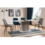 Стул SIGNAL CHIC Velvet Bluvel 86 синий/черный