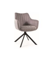 Стул SIGNAL AZALIA Brego 07 серый/черный