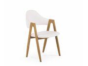 Стул HALMAR K247 белый/дуб медовый..