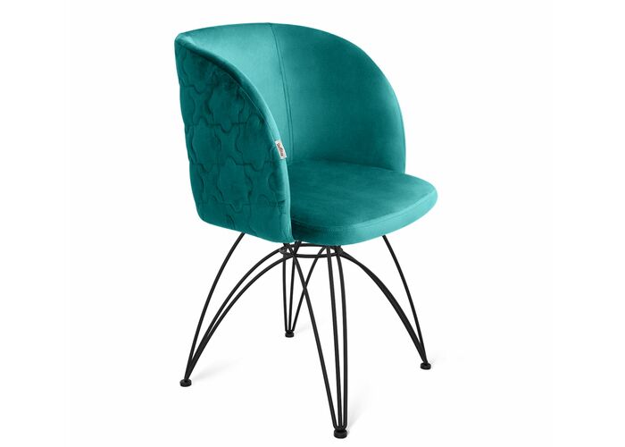 Стул Sheffilton SHT-ST33-1/S112 альпийский бирюзовый/черный муар