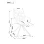 Стул SIGNAL SPELLO серый/черный