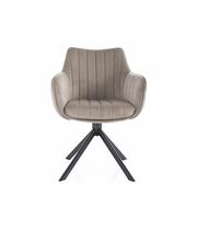 Стул SIGNAL AZALIA Velvet Bluvel 40 темно-бежевый/черный