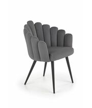 Стул HALMAR K410 серый/черный