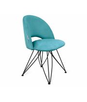 Стул Sheffilton SHT-ST34-1/S113 голубая пастель/чёрный муар