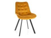 Стул SIGNAL MONTI Velvet Bluvel 68 карри/черн..